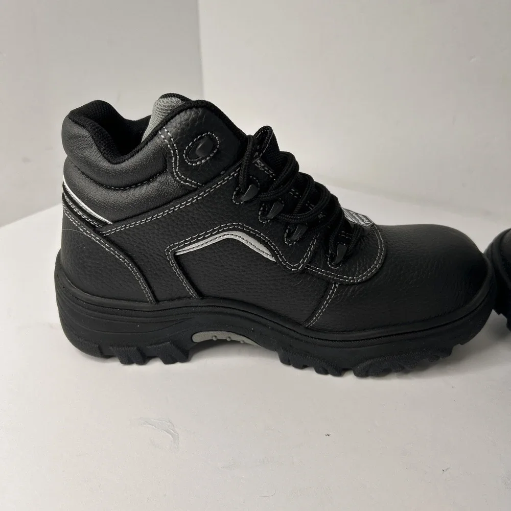 Skechers Burgin Sosder Black Comp Toe Work Boots Men Size 9 Workwear Tough Boots